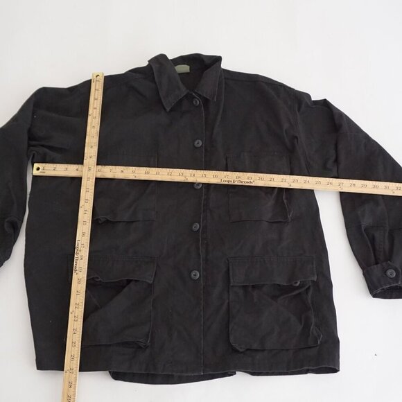 Rothco BDU Black Military Issue Button Up Canvas Cotton Utility Jacket XL - Picture 3 of 13